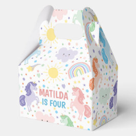 kleine eenhoorns partij cadeau doos gunst. bedankdoosjes