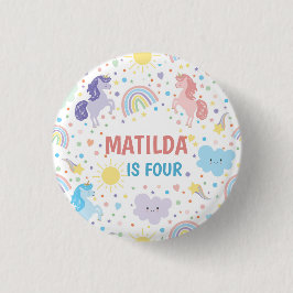 Kleine Eenhoorns Ronde Badge Ronde Button 3,2 Cm