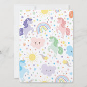 Kleine Eenhoorns Uitnodigingen (Achterkant)
