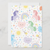 Kleine Eenhoorns Uitnodigingen (Achterkant)