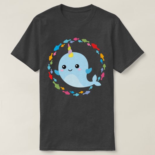 Kleine eenhoornwalvis t-shirt (Design voorkant)