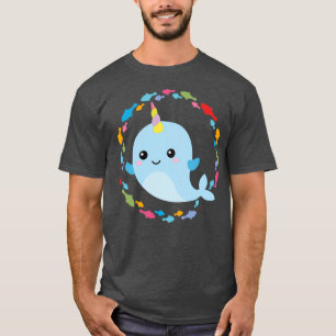 Kleine eenhoornwalvis t-shirt