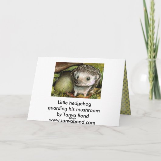 Kleine egel kaart (Achterkant)