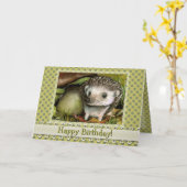 Kleine egel kaart (Gele Bloem)