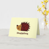 Kleine egel! kaart (Gele Bloem)