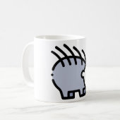 Kleine egel koffiemok (Voorkant links)