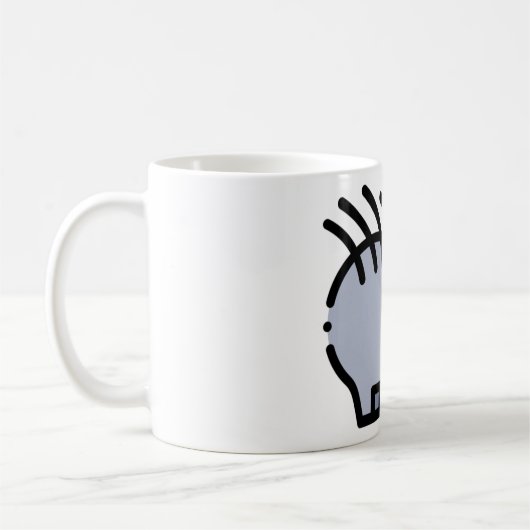 Kleine egel koffiemok (Links)