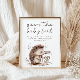 Kleine Egel Raad Babyvoedsel Baby Shower Spel Poster