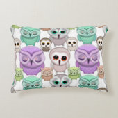 Kleine eigenaars van plakken in parelkleuren accent kussen (Voorkant)