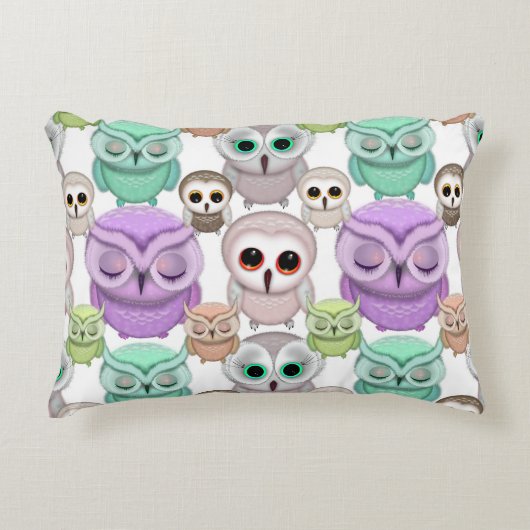 Kleine eigenaars van plakken in parelkleuren accent kussen (Voorkant)