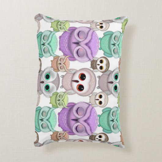 Kleine eigenaars van plakken in parelkleuren accent kussen (Achterkant (Verticaal))