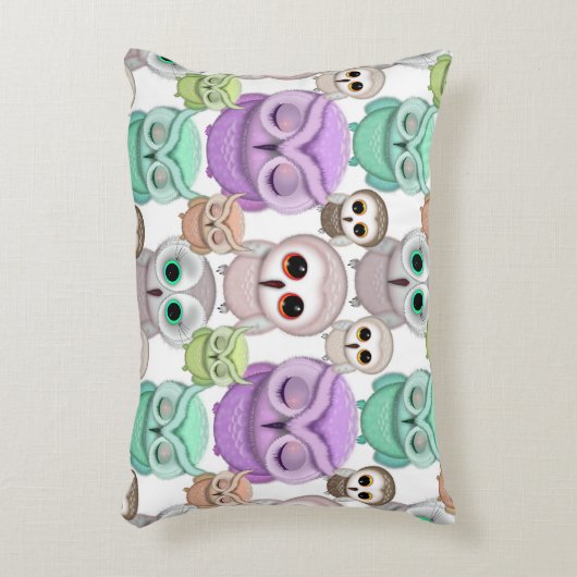 Kleine eigenaars van plakken in parelkleuren accent kussen (Voorkant(Verticaal))