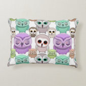 Kleine eigenaars van plakken in parelkleuren accent kussen (Achterkant)