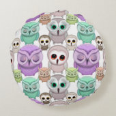 Kleine eigenaars van plakken in parelkleuren rond kussen (Achterkant)