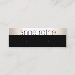 Kleine Elegant Black Earring Display Holder Mini Visitekaartje