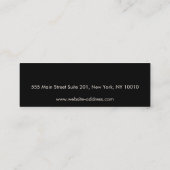 Kleine Elegant Black Earring Display Holder Mini Visitekaartje (Achterkant)