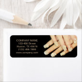 kleine elegante manicure nagels slak salon etiket (Insitu)