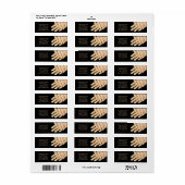 kleine elegante manicure nagels slak salon etiket (Full Sheet)