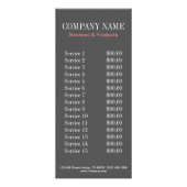 kleine elegante manicure nagels slak salon reclamekaart (Achterkant)