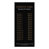 kleine elegante manicure nagels slak salon reclamekaart (Achterkant)