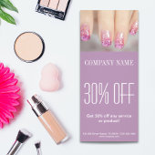 kleine elegante manicure nagels slak salon reclamekaart