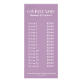 kleine elegante manicure nagels slak salon reclamekaart (Achterkant)