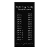 kleine elegante manicure nagels slak salon reclamekaart (Achterkant)