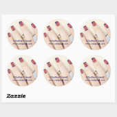 kleine elegante manicure nagels slak salon ronde sticker (Vel)