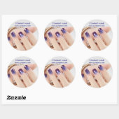 kleine elegante manicure nagels slak salon ronde sticker (Vel)