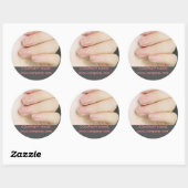 kleine elegante manicure nagels slak salon ronde sticker (Vel)