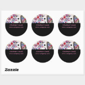 kleine elegante manicure nagels slak salon ronde sticker (Vel)