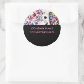 kleine elegante manicure nagels slak salon ronde sticker (Tas)