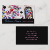 kleine elegante manicure nagels slak salon visitekaartje (Voorkant / Achterkant)