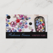 kleine elegante manicure nagels slak salon visitekaartje (Voorkant)