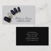 kleine elegante manicure nagels slak salon visitekaartje (Voorkant / Achterkant)