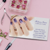 kleine elegante manicure nagels slak salon visitekaartje