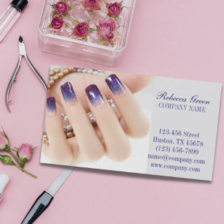 kleine elegante manicure nagels slak salon visitekaartje