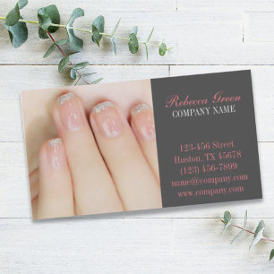 kleine elegante manicure nagels slak salon visitekaartje