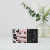 kleine elegante manicure nagels slak salon visitekaartje (Staand voorkant)