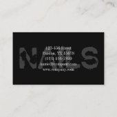 kleine elegante manicure nagels slak salon visitekaartje (Achterkant)