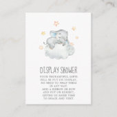 Kleine Elephant Boy Baby shower Display Shower Informatiekaartje (Voorkant)