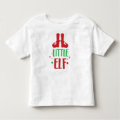 Kleine Elf, Elf Shoes, Sterren, Kerstmis, Kerstmis Kinder Shirts (Voorkant)