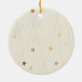 Kleine Elf-Girl- en kerstcadeautjes Keramisch Ornament (Achterkant)