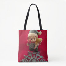 Kleine Elf-kerstCanvas tas