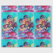 Kleine Elf paddenstoelen Cadeaupapier (Vlak)