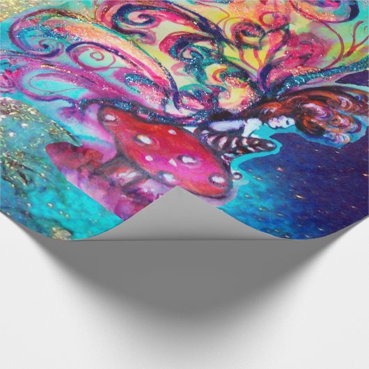 Kleine Elf paddenstoelen — MAGISCHE BUTTERFLY-PLAN Cadeaupapier (Hoek)