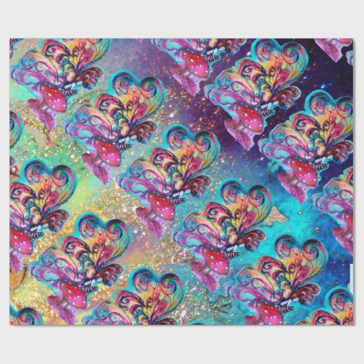 Kleine Elf paddenstoelen — MAGISCHE BUTTERFLY-PLAN Cadeaupapier (Vlak)