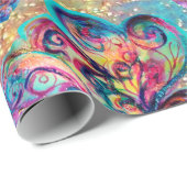 Kleine Elf paddenstoelen — MAGISCHE BUTTERFLY-PLAN Cadeaupapier (Rol Hoek)