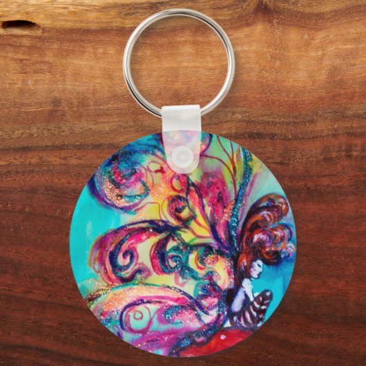 Kleine Elf paddenstoelen Sleutelhanger (Voorkant)