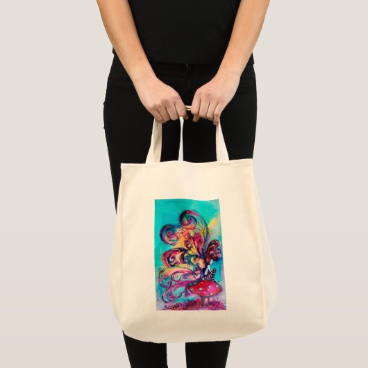 Kleine Elf paddenstoelen Tote Bag (Voorkant (product))